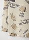 Beige pure cotton kids' regular fit t-shirt with print_3