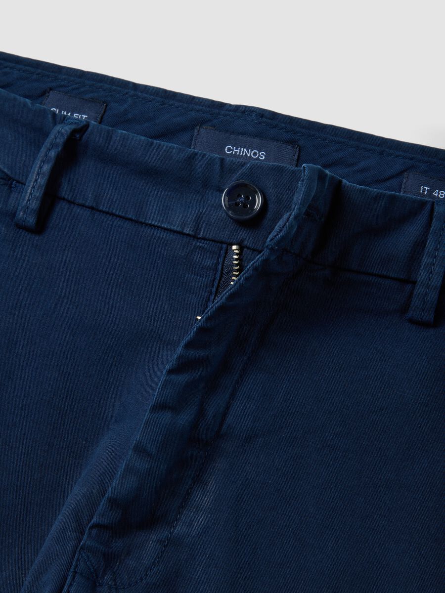 Blue slim-fit stretch cotton chinos_5