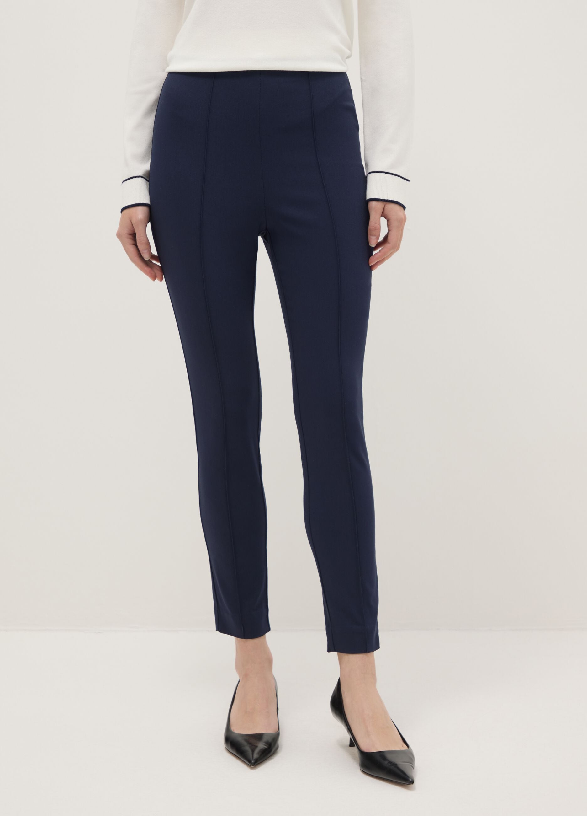 Blue Slim Fit Treggings