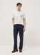 White pure cotton T-shirt with front print, regular fit_1
