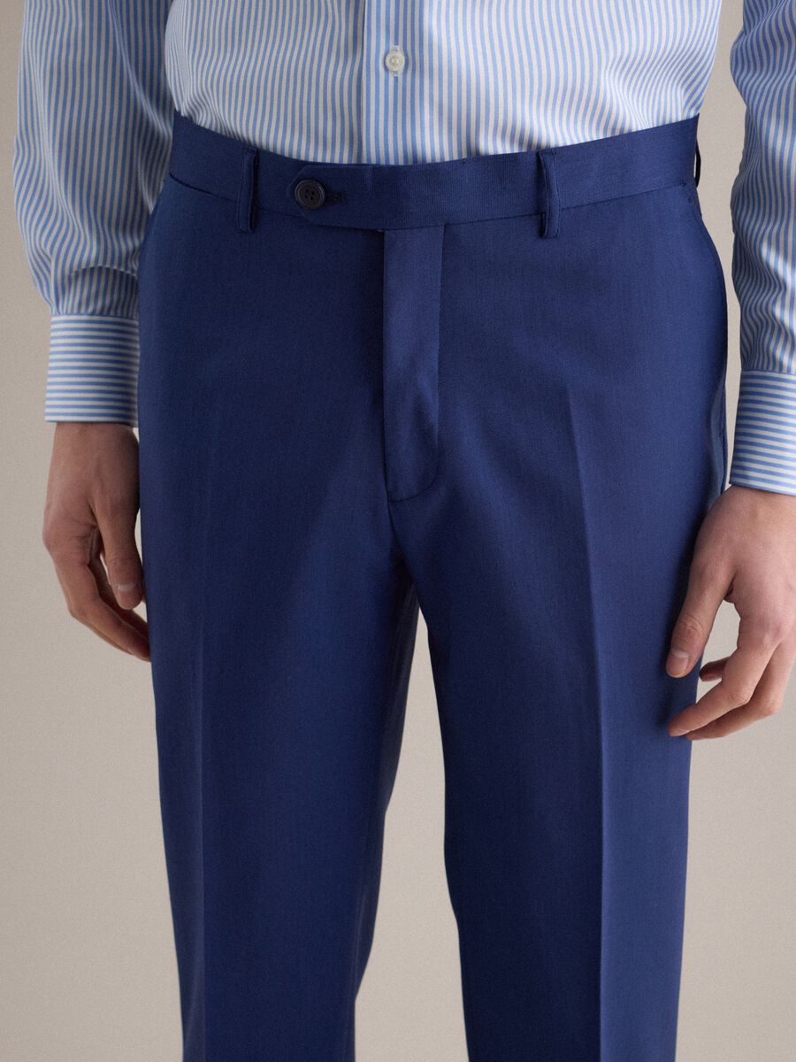 Pantaloni blu regular fit_3