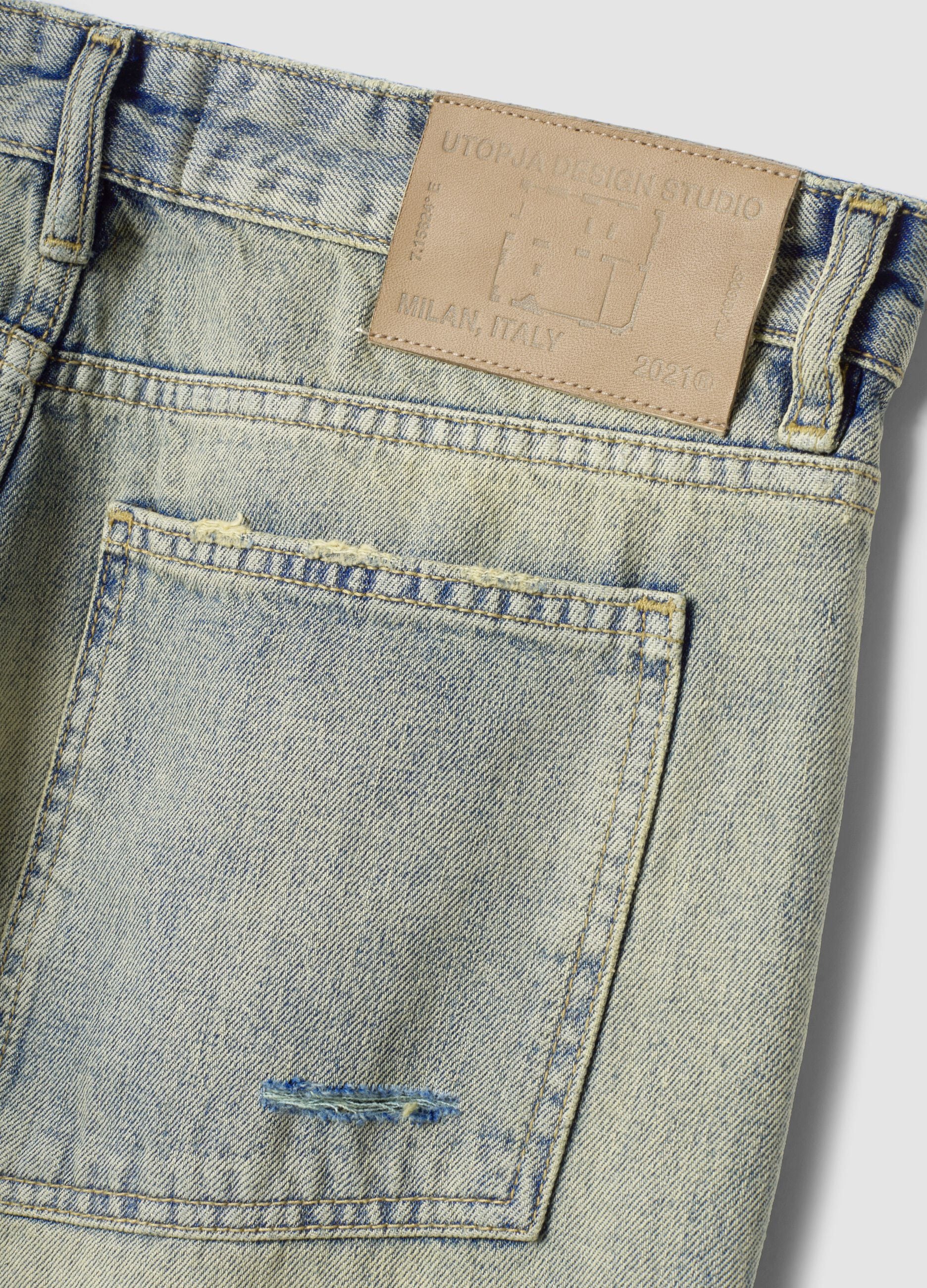 Vintage Light Blue Wide-Leg Denim