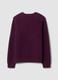 Purple ribbed cotton-blend crew-neck jumper, regular fit_6