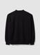 Black cotton-blend sweatshirt with front logo_6