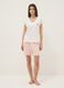 White pure cotton V-neck regular fit pajama shirt_2