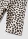 Beige organic cotton shorts with floral print_3