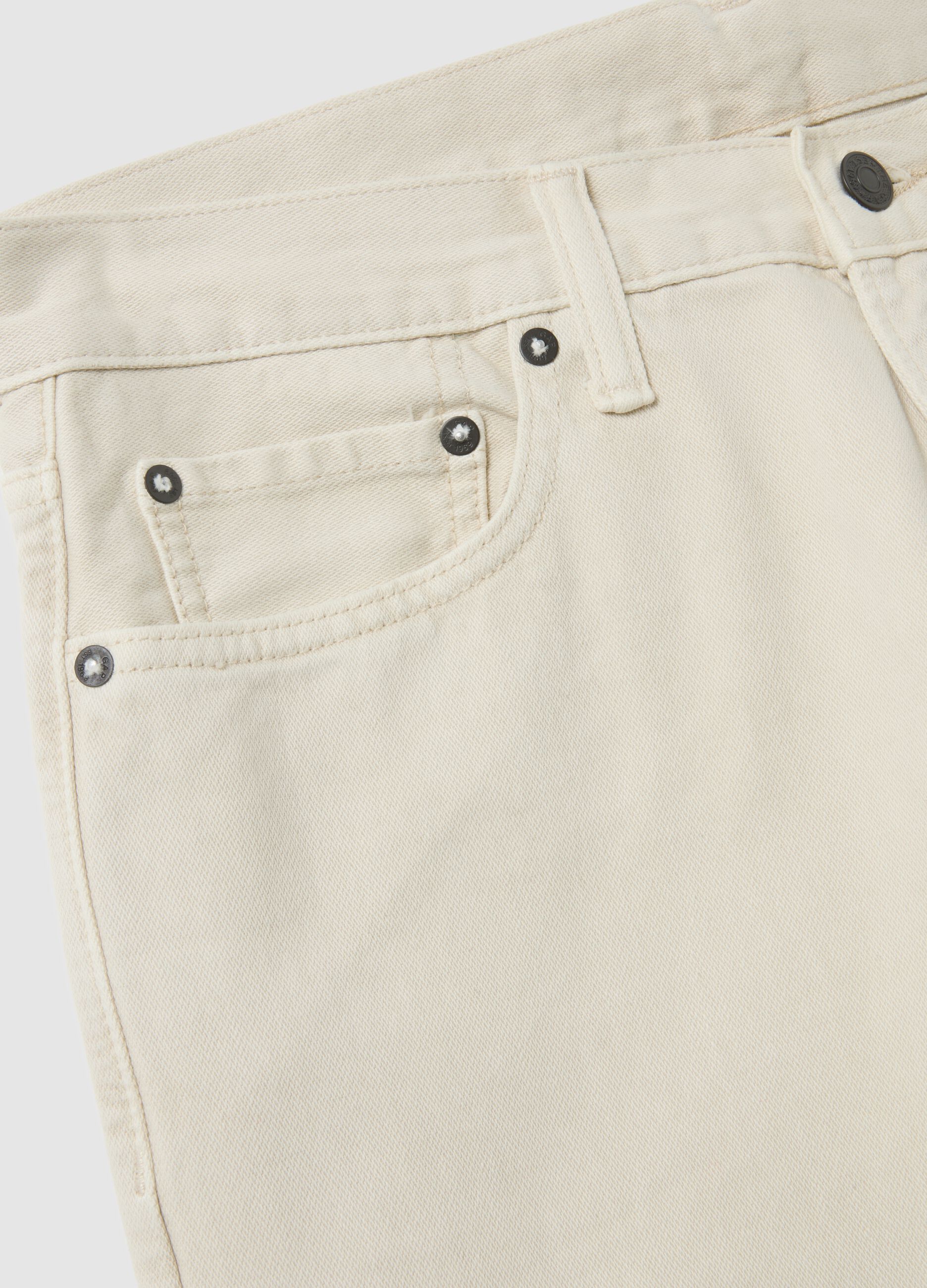 Denim trousers with five pockets