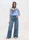 Multicolour Striped Blouse Regular Fit_0