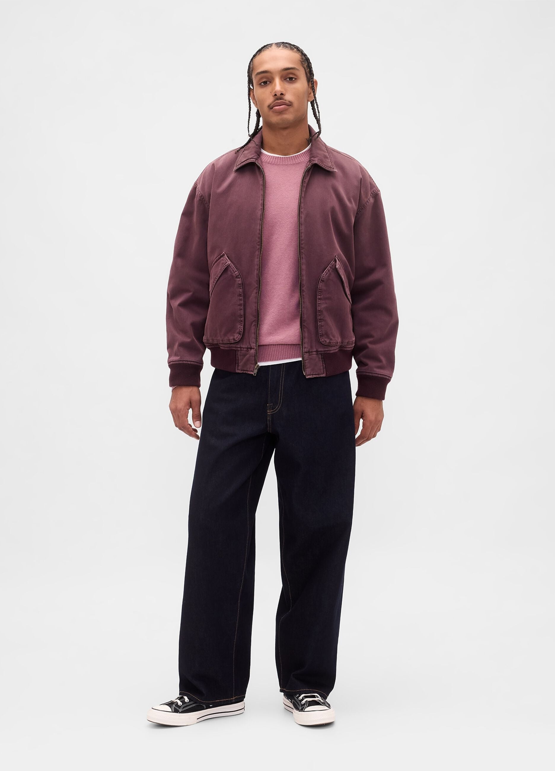 Pink cotton and acrylic sweater