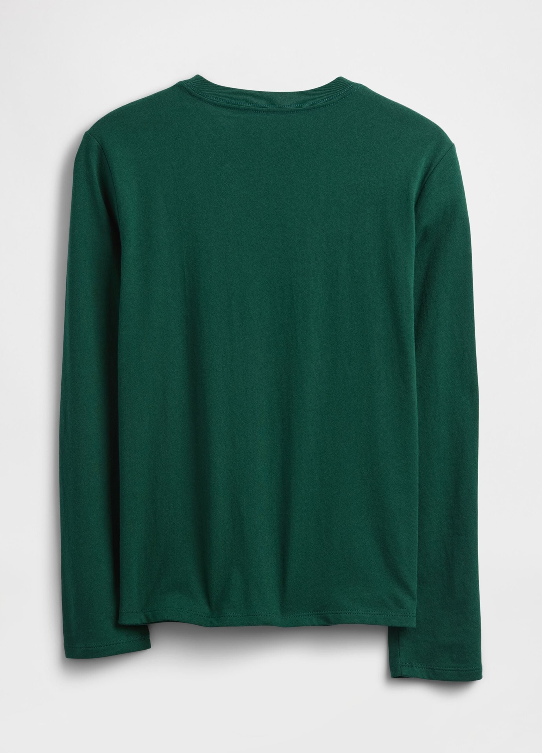 Green long sleeve cotton shirt