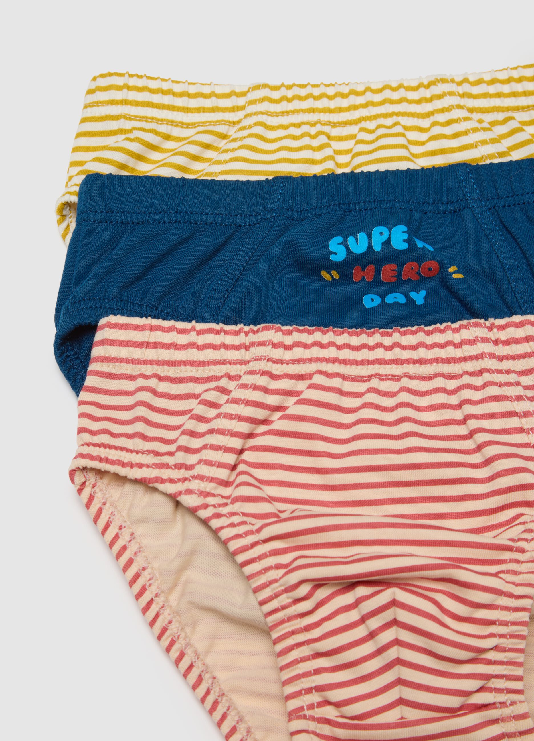 Multipack of baby multicolour pure cotton regular fit briefs