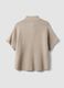 Cardigan beige in misto viscosa con alamari regular fit_2