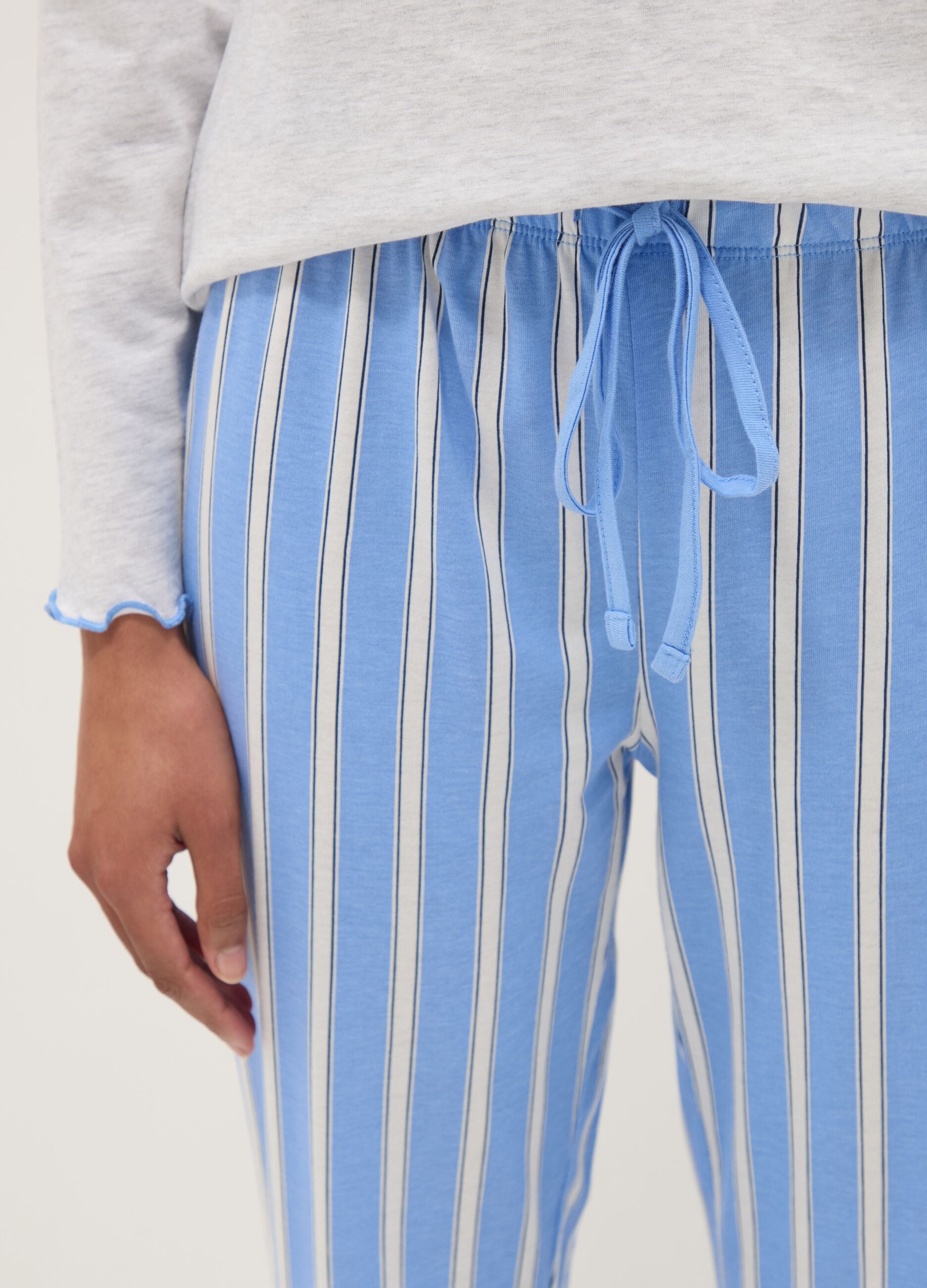 Multicolour organic cotton pyjamas regular fit with inscription