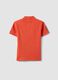 Orange pure cotton boys&rsquo; polo shirt, regular fit with patches_4