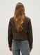 Brown regular fit jacket with snap buttons and chest pockets_4