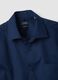 Blue short-sleeved shirt with classic collar_5