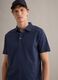 Blue short-sleeve pure cotton polo shirt, regular fit_2