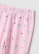 Pink pure cotton girl's pyjamas, regular fit with print_2