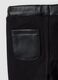 Black slim-fit treggings with elasticated waistband for baby girls_3