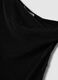 Black viscose blend slim fit T-shirt with Madonna neckline_5