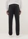 Black denim cotton blend carrot fit jeans_2
