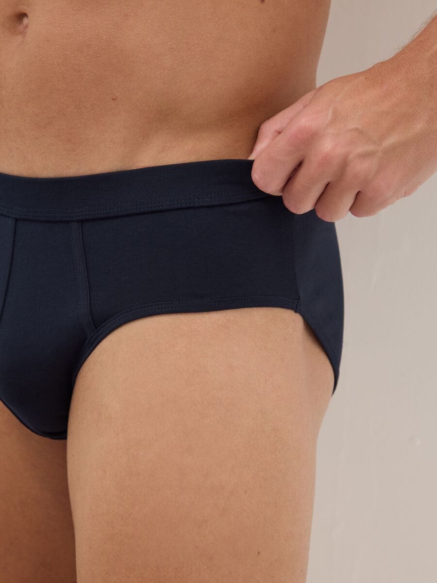 Twin-pack blue slip in stretch cotton regular fit_3
