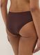 Brown stretch swim briefs with side ruching_2