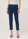 Blue skinny fit stretch denim blend jeans_1