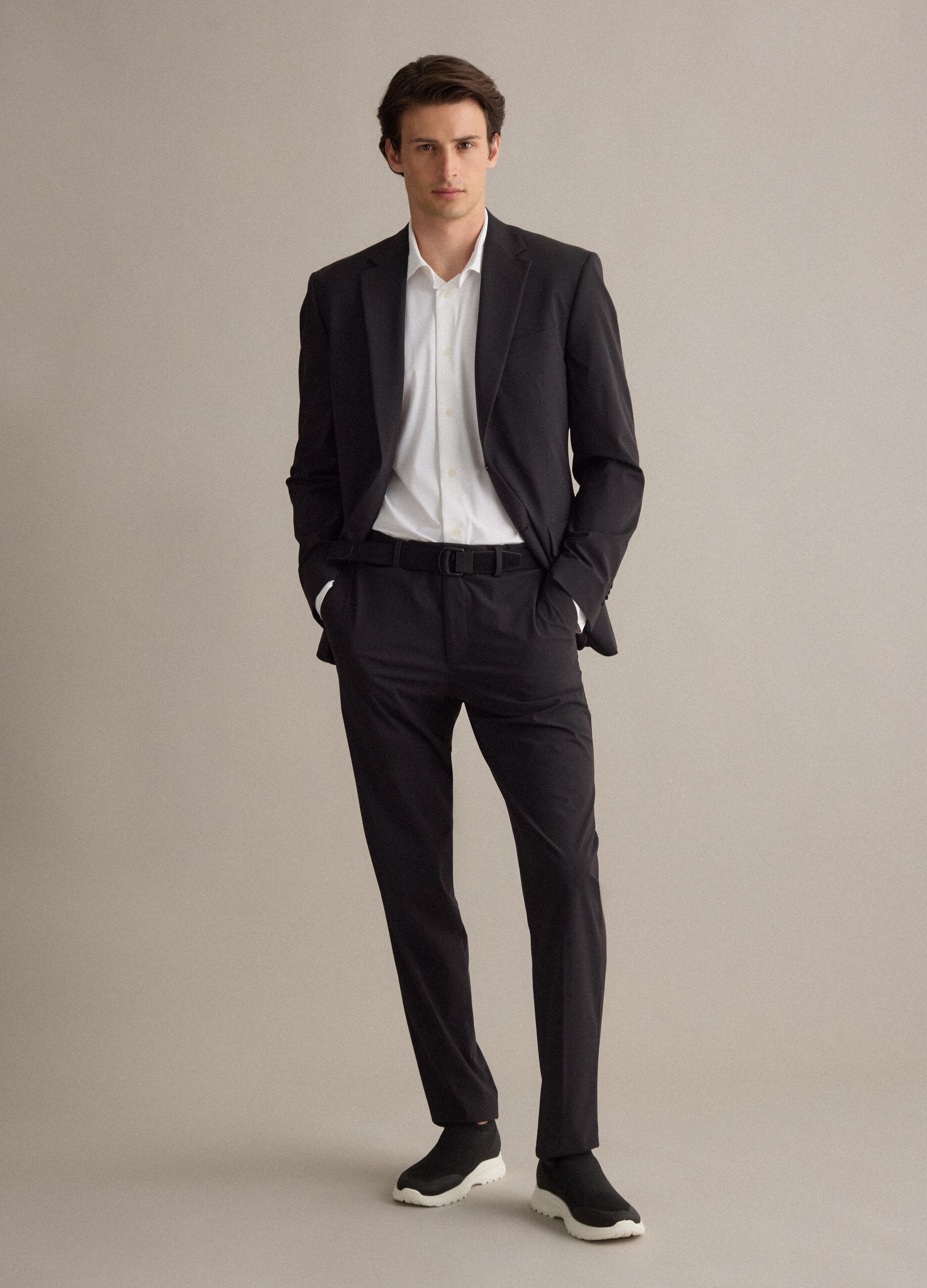 Black casual belt