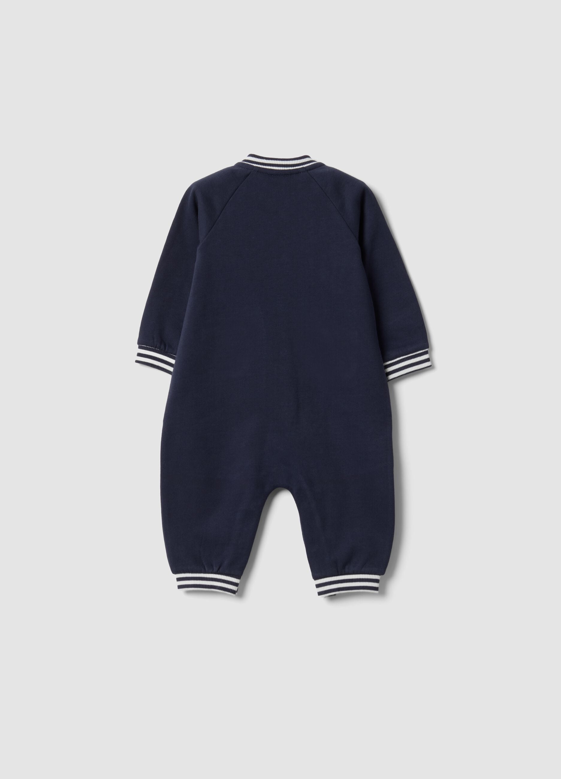 Black organic cotton babygrow with Harry Potter embroidery