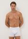 Three-pack of white organic cotton mid-length boxer briefs_0