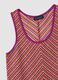 Multicolour crochet tank top in stretch fabric, regular fit_5