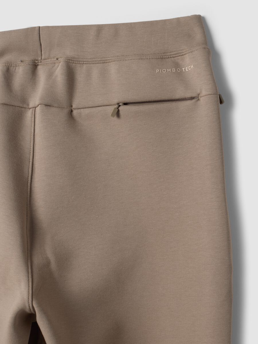 Grey regular-fit joggers in stretch Easy Dry fabric_5