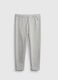 Stretch cotton m&eacute;lange leggings_0