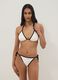 Black and white stretch bikini bottoms with tie sides_0