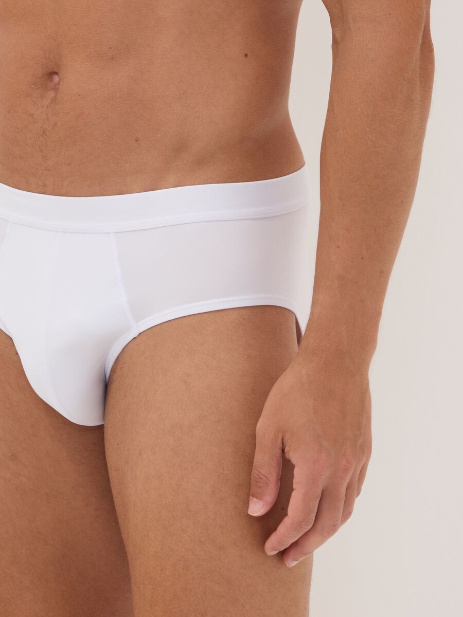 Tripack di slip bianchi in microfibra elasticizzato_3