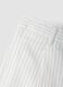 Boys&rsquo; white striped pure cotton shorts, regular fit_3