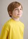 Kids' oversized fit yellow pure cotton t-shirt_2