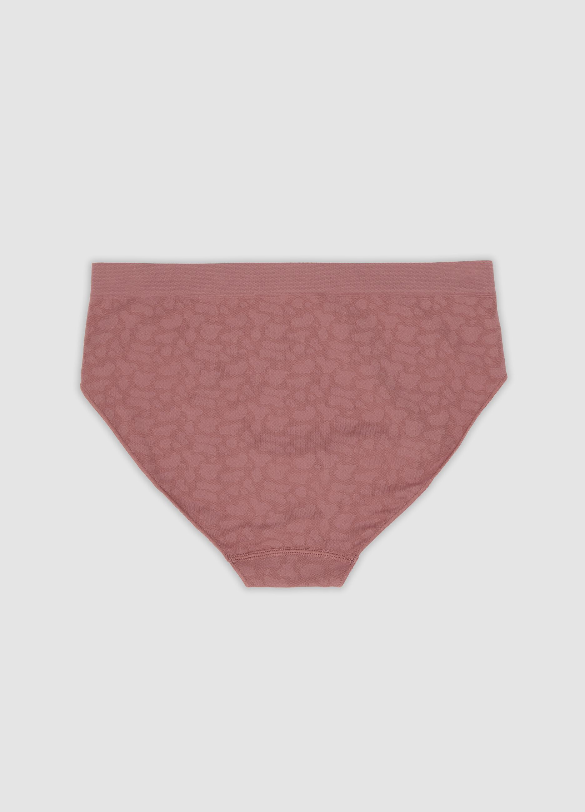 Pink stretch microfibre briefs