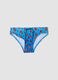 Blue stretch swim briefs for boys_0