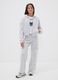 Girls&rsquo; grey cotton cargo culotte trousers_0