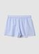 Light blue organic cotton pyjama shorts_4