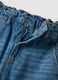 Light blue pure cotton denim jeans with paperbag waist, baggy fit_5