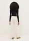 Girls' White Relaxed Leg Pure Cotton Trousers_1