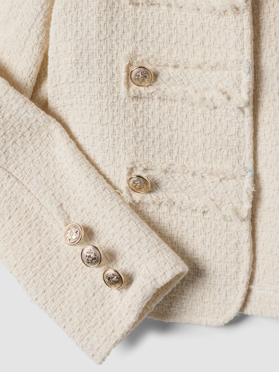 Beige cotton and viscose blend jacket_5