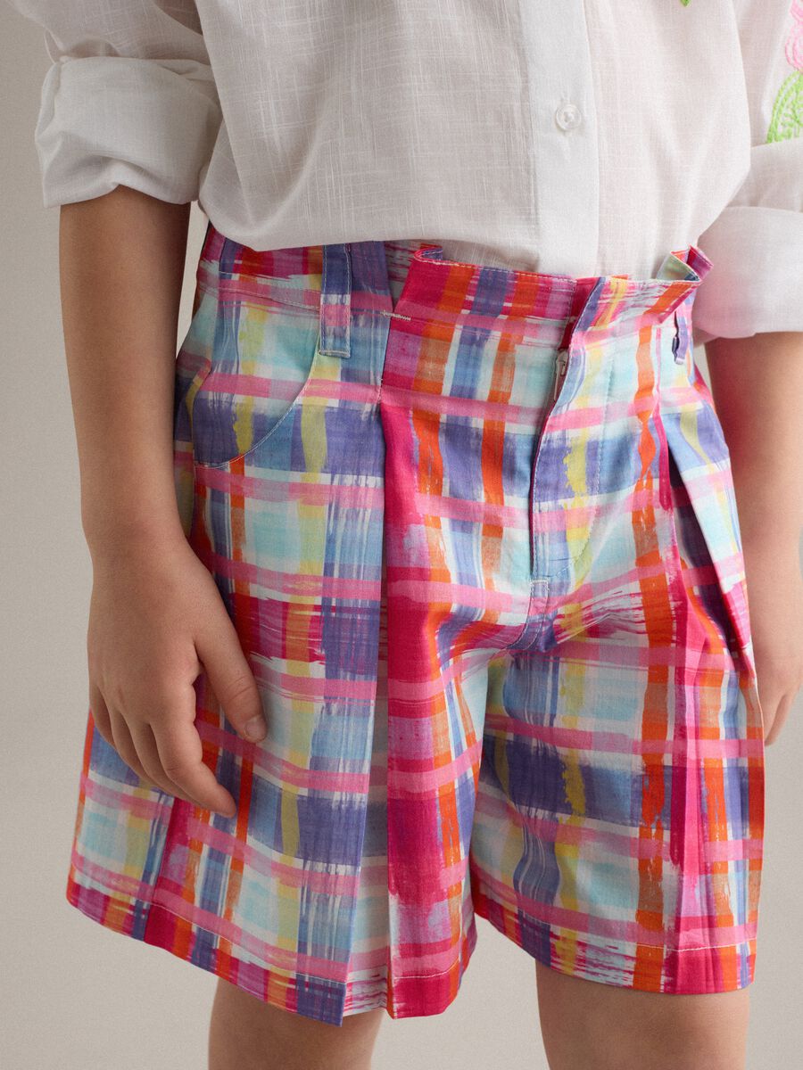 Multicolour pure cotton shorts_2