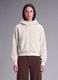 White full-zip teddy-effect hooded sweatshirt ALTAVIA STUDIO_2