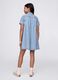 Denim dress in cotton with zip_1