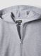 Grey hooded sweatshirt in 100% organic cotton, regular fit, for boys_2