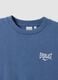 Blue pure cotton short-sleeve logo T-shirt_5